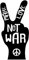 Aufkleber #Peace Make Love Not War Schild Folie selbstklebend | 9,5x20cm Made in Germany