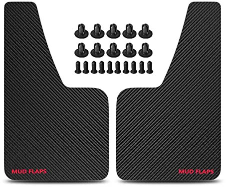 2x Paraspruzzi Universale Auto Nero Compatibile con Hatchback Sedan SUV Convertibile Coupe MPV Pickup 360mm * 210mm
