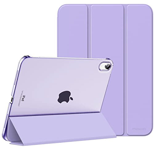 MoKo Cover Custodia iPad (A16) 11a Generazione 2025 /iPad 10a Generazione 2022, Cover Custodia Protettiva per Supporto Ultrasottile con Copertura Posteriore Traslucida in PC Rigido, Viola Lilla