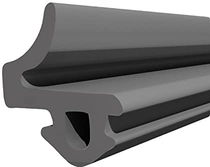 Seiletech.de Joint de fenêtre S-835X | 50 m | VEKA Joint en caoutchouc PVC | Noir | Boudin de porte Joint profilé | Joint d'étanchéité en caoutchouc Joint de fenêtre en plastique