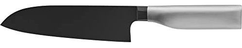 WMF Ultimate Black Santoku Messer 32 cm, Made in Germany, Küchenmesser, Diamond Cut, Klinge 18,5 cm, sicherer Fingerschutz, ergonomischer Griff