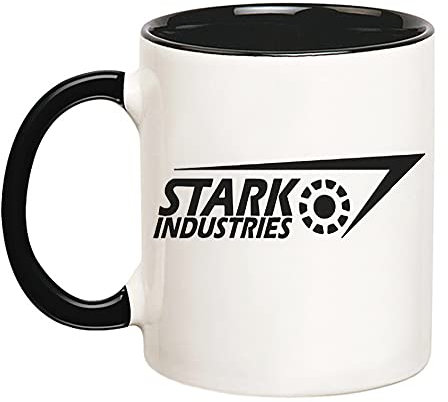 Fonhark - Iron Man Tasse, Stark Industries Logo, Tony Stark Kaffeetasse, 325 ml Kaffeetasse/Tasse