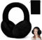 LANSKYLAN Winter Ohrenwärmer Ohrenschützer Schwarz Ohrenmuscheln Faltbare Earmuffs Plüsch Abnehmbar Ear Warmers Ohrwärmer Erwachsene Winter Ear Muffs Outdoor Kälteschutz Winterzubehör für Herren