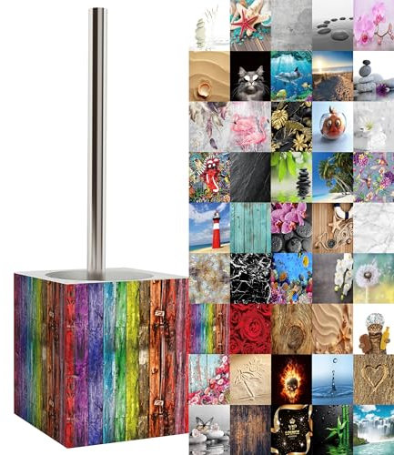 Sanilo WC Bürste, viele schöne Klobürsten zur Auswahl, hochwertige Qualität, Elegantes Design (Rainbow)