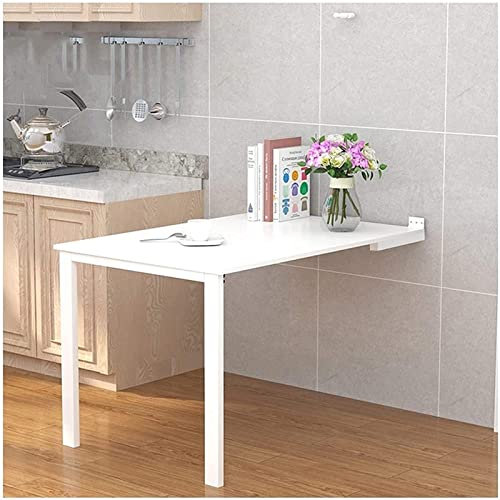 CASEGO Klapptisch zur Wandmontage, großer Stauraum auf kleinem Raum, geeignet für Wohnzimmer, Schlafzimmer, Küche, Balkon usw.