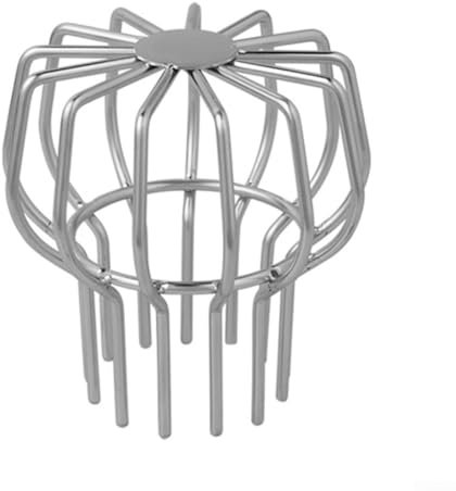 Protezioni per grondaie in acciaio , tappo di drenaggio rotondo per tetto, tappo anti-bloccaggio, copertura in rete, setaccio per grondaie (75 mm)