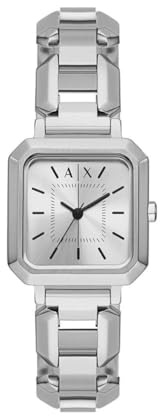 Armani Exchange Watch For Women, Quartz Movement and 27mm Case Size with Stainless steel, Leather or Silicone strap