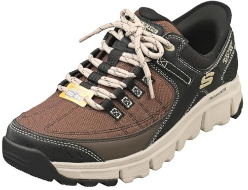 Skechers Summits At, Zapatillas Hombre, Brown Synthetic/Mesh/Taupe Trim, 41 EU