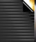 Qualsen Fensterfolie Blickdicht Schwarz, Streifenmuster Verdunklungsfolie für Fenster Selbstklebend Milchglasfolie Statische Abdunklungsfolie für Schlafzimmer (60 x 200cm, Mittelbreite Streifen)