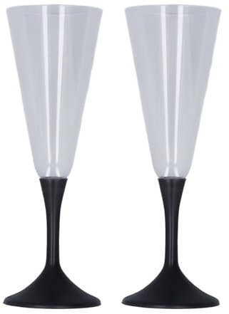 LED Light Up Cups, 2PCS Champagne Flutes LED Wine Glasses Plastic Flashing Cups Wine Goblet Wine Glasses for Halloween Wedding Party