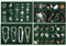 Duscdesp 4 Stuck Schmuckaufbewahrung Schublade, Schmucktablett, SchmuckkäStchen Samt Jewelry Organizer Stapelbar, Schmuck Organizers für Schmuck, Ohrringe, Armband, Ringe Aufbewahrung (Grün)