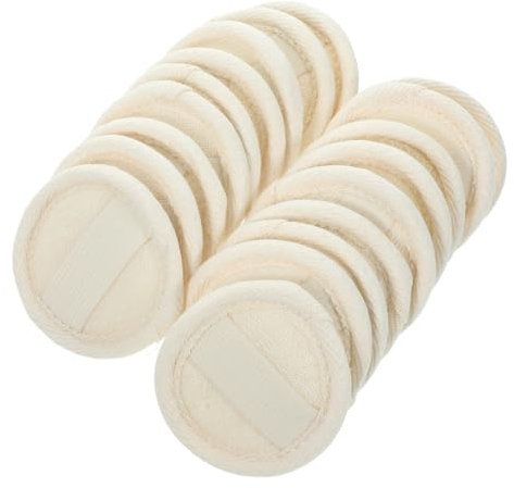 BCOATH 18stücke Teiliges Luffa-gesichtspad Natürliches Peeling Makeup-entferner Hautreinigung Spa-pads Mit Aufhängeschlaufe Schonend Exfolierend Fördert Durchblutung Für Dusche Bad