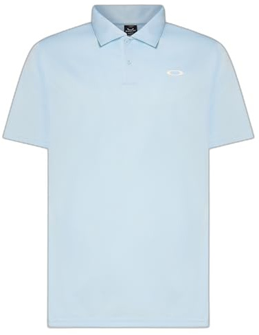Oakley Men's Icon Thermonuclear Protect Recycled Polo Shirt, Frost, Large