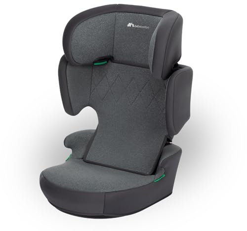 Bebeconfort RoadSafe i-Size, Seggiolino Auto 15-36 kg ISOFIX, 3,5-12 anni (100-150 cm), Seggiolino Auto Pieghevole e Portatile da Viaggio (3 kg), 14 Posizioni Poggiatesta, Tinted Graphite