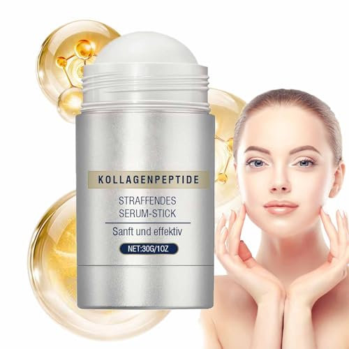 Straffender Serumstick mit Kollagenpeptiden,Anti-Aging-Gesichtsfeuchtigkeitscreme,Serumstick für Hals und Gesicht,verbessert die Hautelastizität,reduziert Falten und feine Linien (1pc)