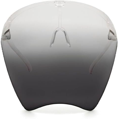 TradeProvider® Face Shield Goggles, Spitting Anti-Fog Lens, Reusable Face Visor with Splash Protection, Full Face Dust Protection, Clear Full Face Cover for Safety & Comfort (Gradient Grey)