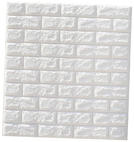 NUOBESTY sticker mural motif brique papier peint en brique blanche couvrant autocollant de mur de brique décor stickers muraux en brique 3d papier peint brique 3d