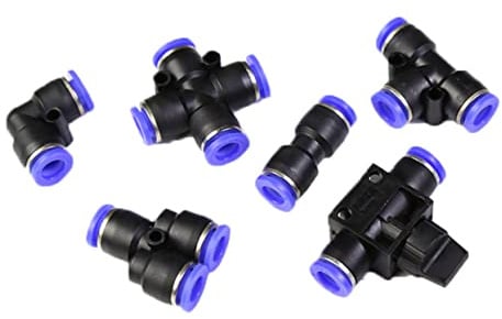 Milisten Conector Rápido De Manguera 6 Mm Adaptador En T Para Nebulización Hortícola Y Riego De Jardín Accesorios Compactos De Alta Presión Para Invernadero Pack De 10