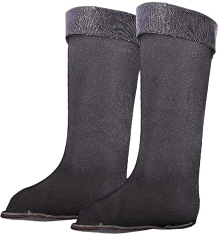 Amagogo 1 Pair Thermal Boot Liners Insulated Welly Socks for Rain Boots Soft Lining for welly liners for Backpacking, Hiking, Hunting & Outdoor Winter Activities, Black, 44