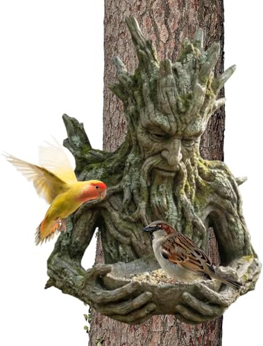 para Exterior,Escultura para Todo Tipo De Clima - Estación de Alimentación para Aves Silvestres de Exterior,para Jilgueros Petirrojos Periquitos