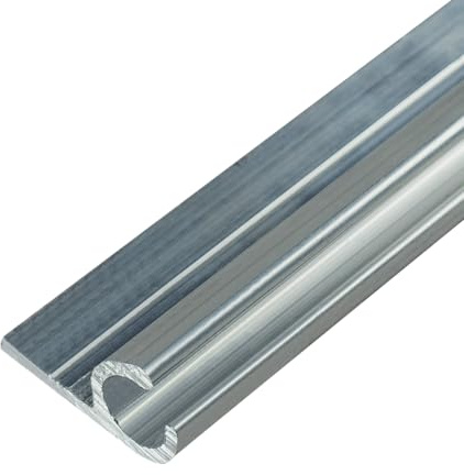LYSEL® Kederschiene Kederleiste Kederprofil 15x30mm pressblank 1m 45° Ø10mm für Keder 6-9mm