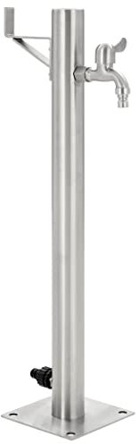 vidaXL Colonne à Eau de Jardin Ronde Acier Inoxydable 65 cm Système d'Arrosage