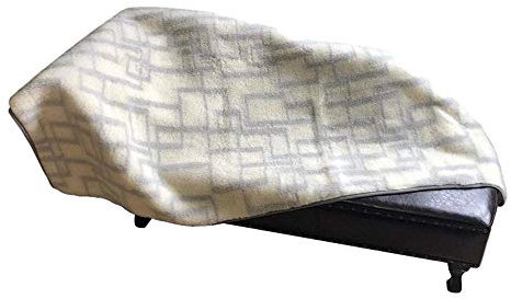 Wolldecke Tokio Tagesdecke Überwurf Couchdecke Sofadecke Decke 100% Merinowolle grau/wollweiß (220x200cm)