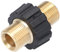 McFilter | Doppelnippel M22x1,5 AG gummiert Schlauch-Verbinder Adapter Kupplung für Hochdruckreiniger