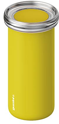 Guzzini Energy On The Go Mug Termica da Viaggio, Poliestere Copolimero, Polipropilene, Stainless Steel, Ocra, 8 cm
