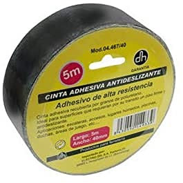 PRENDELUZ Rutschfestes Klebeband (Breite 40 mm, Schwarz)