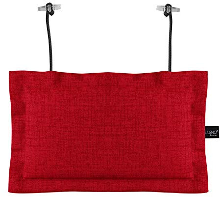 LILENO HOME Palettenkissen Set Rot - Deko-Kopfkissen 22x35 cm - Polster für Europaletten - Palettenkissen Outdoor als Sitzkissen für Palettenmöbel