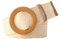 Porbbow Damen Taille Bund Stroh breiter Gürtel runde Schnalle Gürtel elastisch gewebt Kleid dekorativen Gürtel Beige