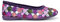 Sleepers Womens Samira Ballerina Slippers with Memory Foam Insole and Rubber Sole Purple 8 UK