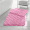 Comfort Collections Memory Foam Bath Mat Set Pedestal Toilet Mat Bathroom Rug 2 Piece Soft Absorbent Non Slip Block Blush Pink Bath Mat (50CM X 80 CM) & Pedestal Mat (50CM X 40 CM) Approximate