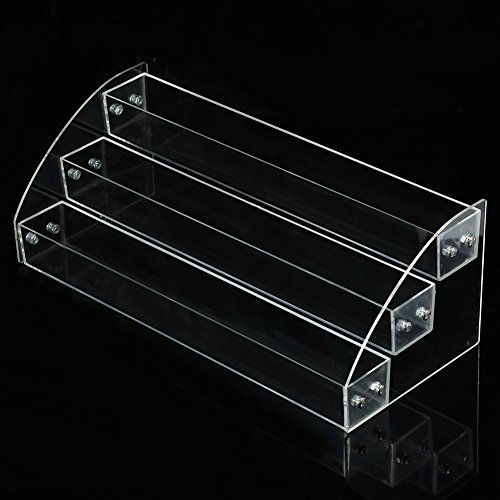 Wakects Nagellackständer für Nägel, Nagellack aus Acryl, transparent, Make-up-Display, Tisch-Make-up-Ständer, Nagellackregal (3 Ebenen)