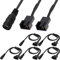 Xiatiaosann 5 PCS DC to 4 Pin/3 Pin PC Fan, DC 5.5mm x 2.1mm Female Plug to Dual 3/4 Pin Male Connector PC Case Fan Power Converter Cable for Power Supply to 12V PC Fan