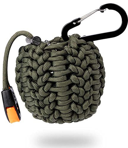 Survival Ausrüstung mit 26 Tools inkl. belastbarem Paracord Seil | Survival Kit für Ihre Outdoor Ausrüstung oder Camping Ausrüstung | Einfache Befestigung als Ergänzung Ihrer Überlebensausrüstung