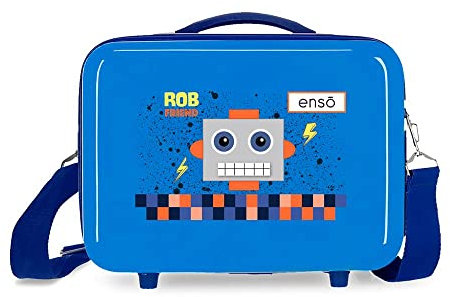 Enso Rob Friend Adjustable Toiletry Bag with Shoulder Bag Blue 29 x 21 x 15 cm Rigid ABS 9.14L