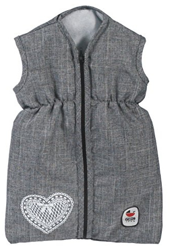 Bayer Chic 2000 Puppenschlafsack | Puppenkleidung| Jeans Grau | Kuschliger Puppenschlafsack für Puppen bis 55 cm. Ideal für gemütliche Schlafenszeit-Rollenspiele. Moderner Jeans-Look.