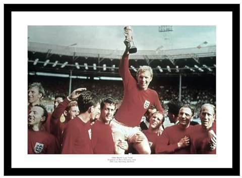 Framed England 1966 World Cup Final Team Photo Memorabilia
