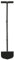 DenForste Herramienta para Bordes de césped, 109 cm, cortadora de césped Manual, Extremo en Media Luna y Agarre en T para césped, jardín o acera