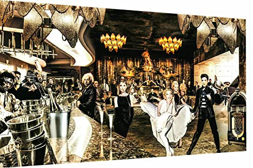 Magic Canvas Art Stars Weltbekanntheiten Leinwandbild 1- teilig Hochwertiger Kunstdruck Wandbilder – B8152, Größe: 60 x 60 cm