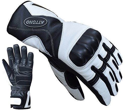 ATTONO Skihandschuhe Leder Ski Racing wasserdichte Handschuhe - L