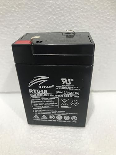 RITAR 6V 4.5AH- Replacement Lead Acid Battery (XINLEINA/DEVICT/LONG) 3-FM-4.5, 3-FM-4, WP4.5-6. 12 Month Warranty