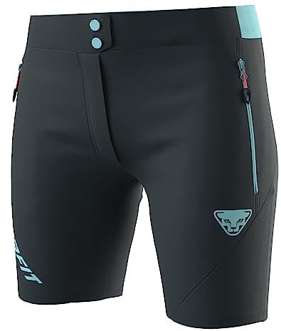 Dynafit W Transalper 2 Light Dynastretch Shorts Blau - Schnelltrocknende robuste Damen Wandershorts, Größe L - Farbe Blu