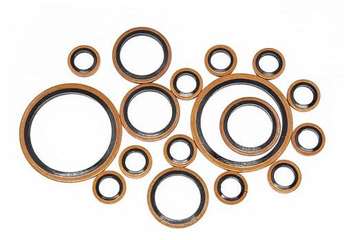 M6/M8/M10/M12/M14/M16~60mm haute pression caoutchouc hydraulique tuyau d'huile tampon joint joint métal cuivre collé rondelle assortiment-M18