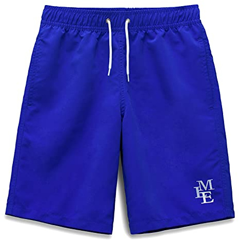 MEILONGER Short de Bains Garcons À Séchage Rapide Maillot de Bain Enfant a la Plage avec Slip Filet Âge 6-7,8,10-12,14-16,18-20