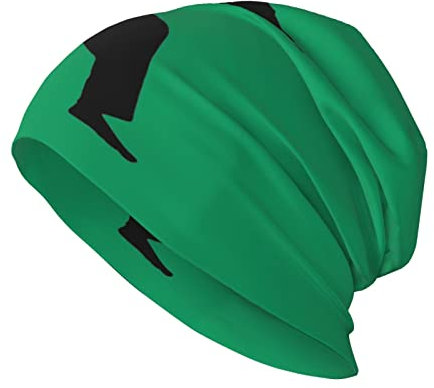 KWQDOZF Karates Western Horse Erwachsene Herren Damen Slouchy Strickmütze Beanie Mütze locker weich für kaltes Wetter warme Mütze