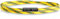 Motti Way Marin Nautique Bracelet Homme Et Femme Magnetique, Jaune, Corde Bracelet Imperméable, Taille XS/S