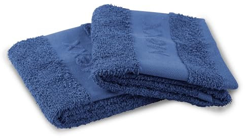 Bestlivings Mexx Gästetuch (2er Pack/Dunkelblau) 50x30cm, 100% Baumwolle - ÖKO-Tex, Handtuch Premium Qualität 450gr/m², super saugfähig, schnell trocknend